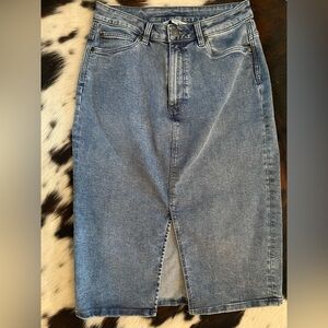 Ophelia roe Classic Blue Denim Skirt